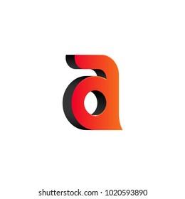 Letter a logo identity. Vector 3d icon illustration for business. Modern gradients and design