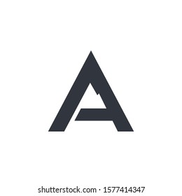Letter a logo  illustration design