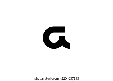 letra A. vector de ilustración de logotipo