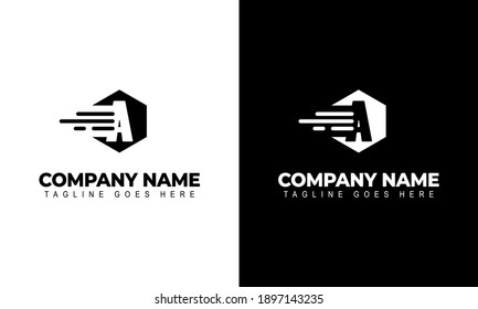Letter A Logo. Illustrator Vector Design Letter
