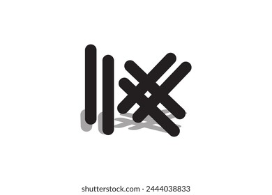 LETTER LOGO IMAGE. BACKGROUND COLOR. VECTOR TEMPLATE