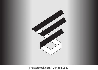 LETTER LOGO IMAGE. BACKGROUND COLOR. VECTOR TEMPLATE