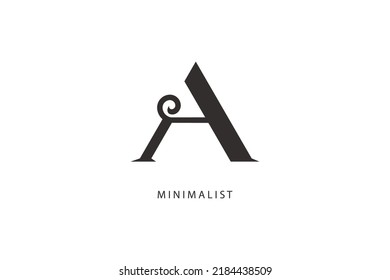 Letter A logo for initial.