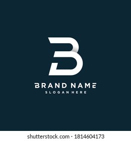 Letter logo with initial B for company or personal part 1