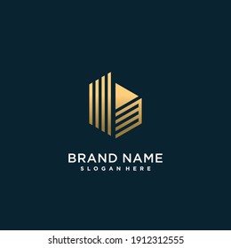 Letter logo with initial B with creative concept Premium Vector part 7