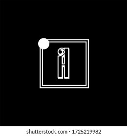 A letter logo initial design