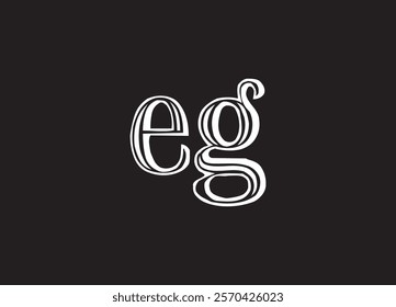 EG letter logo and initial logo design