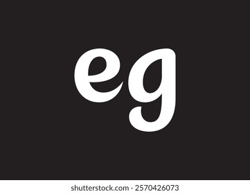 EG letter logo and initial logo design