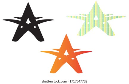 Letter A logo, Initial letter A design template style