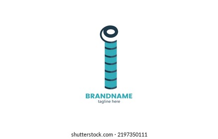 i letter for logo. Initial i letter logo. Flat Vector Logo Design Template Element. Initial Letter i Logo.