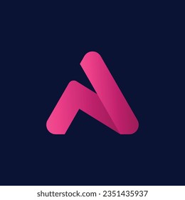 A letter logo initial modern design vector