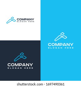 Letter A Logo Intro Icon Design Template Elements - Vector Sign. Business Card Templates.