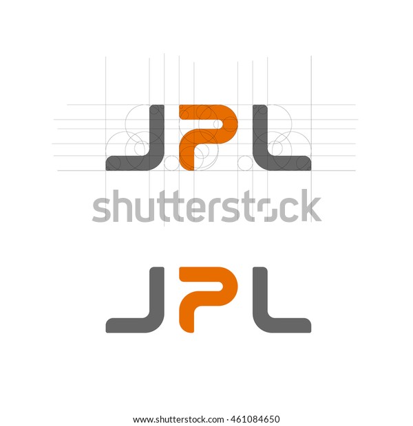 Letter Logo J P L Moder Stock Vector Royalty Free