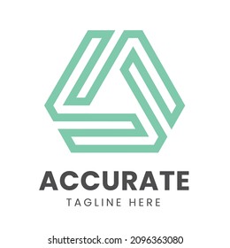 A Letter logo just line shape and smart thinking 