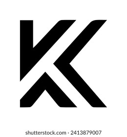 letter logo k monogram minimalism vector