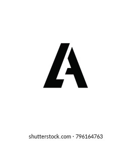 a letter logo. la letter logo