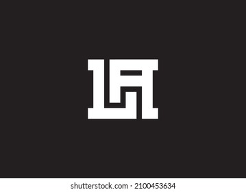 Letter logo. LA - abstract logotype or icon.  Creative combination of letters. Monogram of AL.