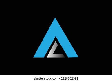 A letter logo. LA, AL, AC or CA letter logo design templet, Business logo