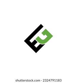 Letter EG logo, Letter EG line logo design	