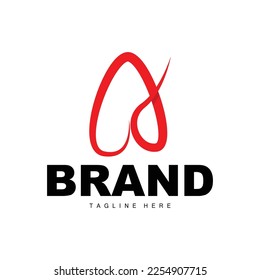 A Letter Logo, Logotype Design Simple Concept, Vector Alphabet Icon Template