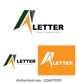 A Letter Logo, Letter Logotype Vector, Product Brand Design, Company Initials, Construction, Education