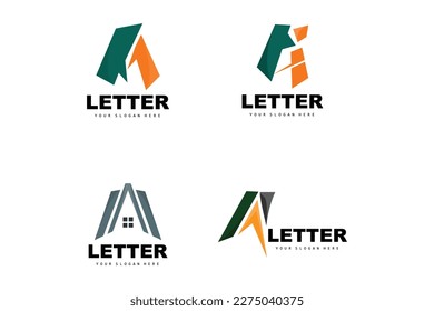 A Letter Logo, Letter Logotype Vector, Product Brand Design, Company Initials, Construction, Education