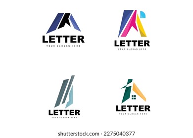 A Letter Logo, Letter Logotype Vector, Product Brand Design, Company Initials, Construction, Education