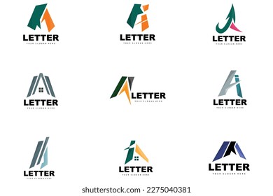 Logotipo de carta, vector de logotipo de carta, diseño de marca de producto, iniciativas de empresa, construcción, educación