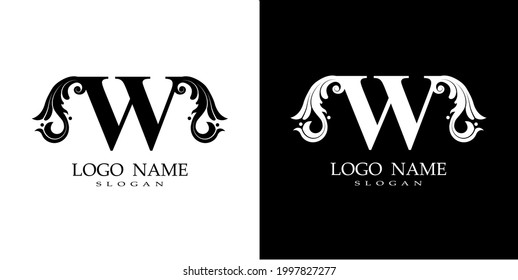 letter logo with luxurious and elegant ornaments