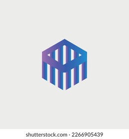 letter logo with a luxurious shape like broken 
truagle and masculine color makes this design unique ,
modern , simple , elegant.