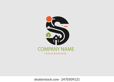 Letter Logo Luxury. Art Deco style logotype design for luxury company branding. Premium identity design. Letter S