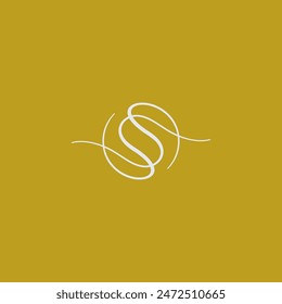 Letter Logo Luxury. Art Deco style logotype design for luxury company branding. Premium identity design. Letter S