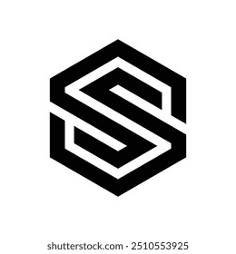 Letter Logo Luxury. Art Deco style logotype design for luxury company branding. Premium identity design. Letter S