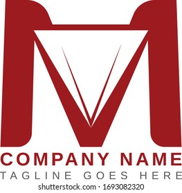 Letra M. Logo M.