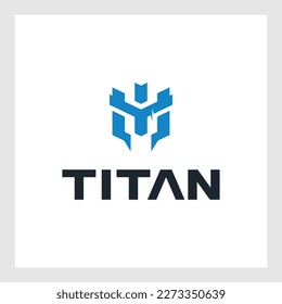 letter logo M titan logo