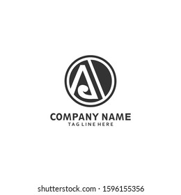 Letter A logo made from suple design
