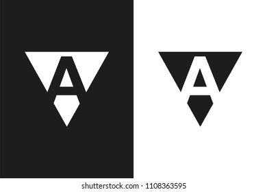 A Letter logo, Minimal Logo