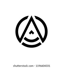 A Letter logo, Minimal Logo