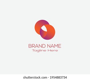 letter logo with minimal shape, typography.
