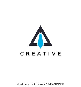 Letter A Logo. minimalist Unique modern geometric creative elegant. Vector icon