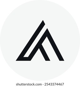Letter A logo, modern architecture line icon vector design. Great for mobile app, web design, etc.