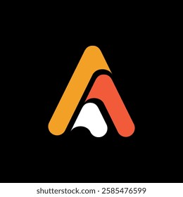 Letter A logo modern for business