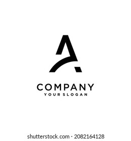 Letter logo A with modern concept design