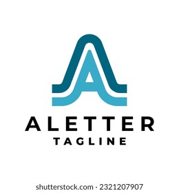 letter A logo. modern logotype for any business. alphabet logo design vector template.