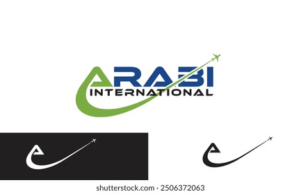  A Letter Logo, modern minimalist A letter logo design transportation and traveling agency vector logo design with the letter A Plane Logo can be used for company, icon