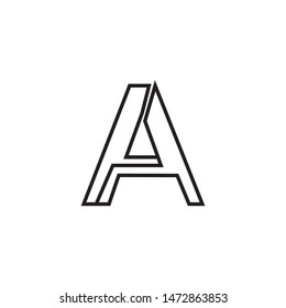 letter A logo modern vector