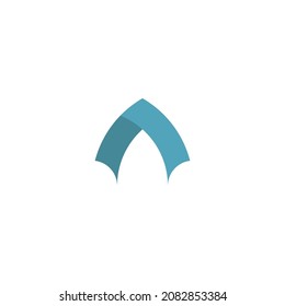 Logo de una carta, icono del vector de una carta moderna