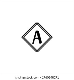 Diseño monocromo del logotipo de una letra