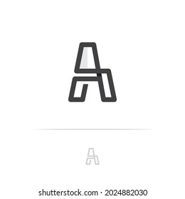 Letter A Logo monogram, creative design, logo or icon symbol