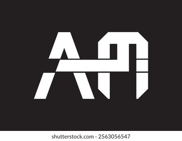 AM letter logo and monogram design
